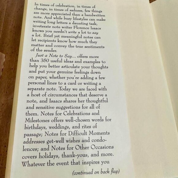 Just a Note to Say…. The Perfect Words for Every Occasion - Picture 4 of 5